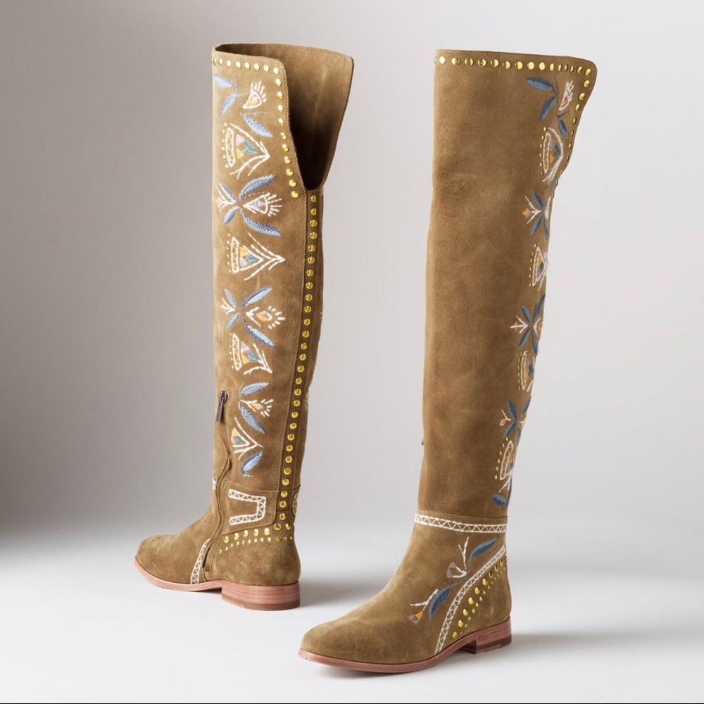 ๐ FRYE | Tina Embroidery Over Knee High Boots - Picture 2 of 4